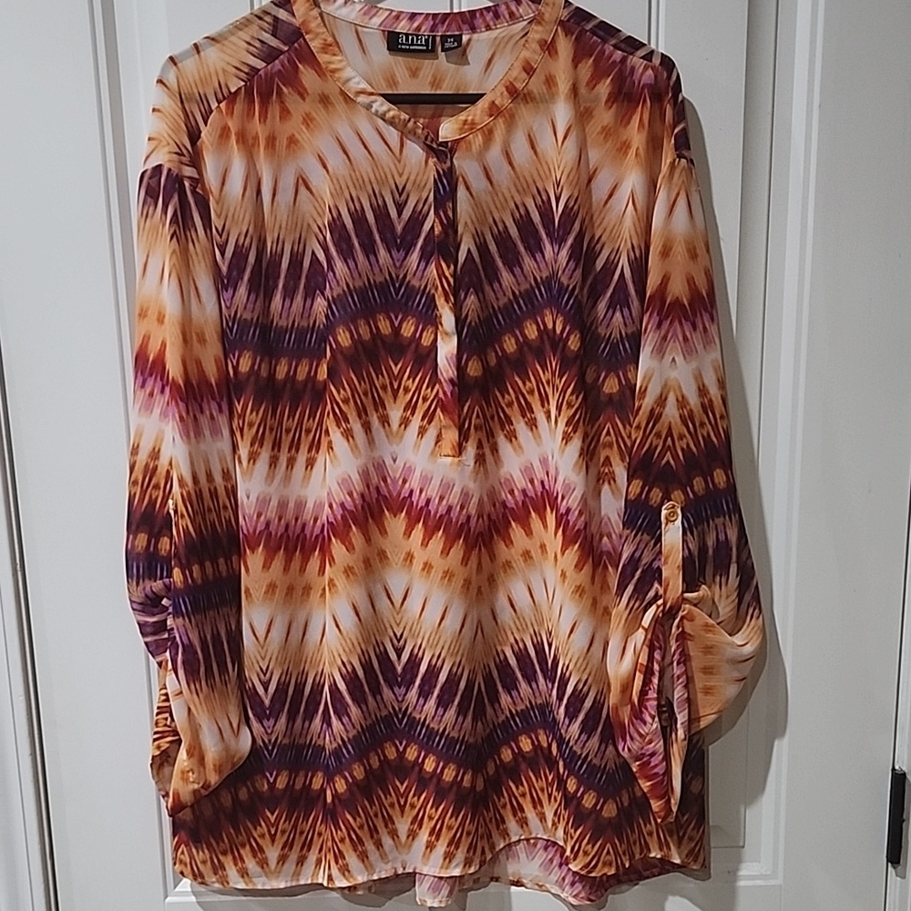 A.N.A. Women's Multicolor Patterned Top